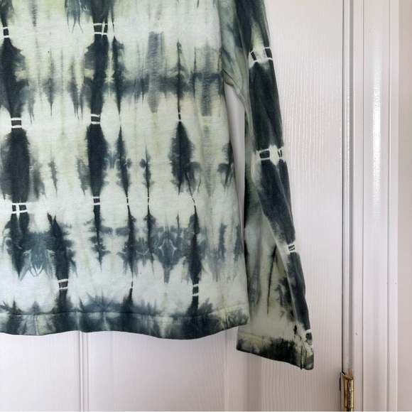 Green Tie Die Long Sleeve Tee Shirt Size Extra Large - Picture 4 of 6